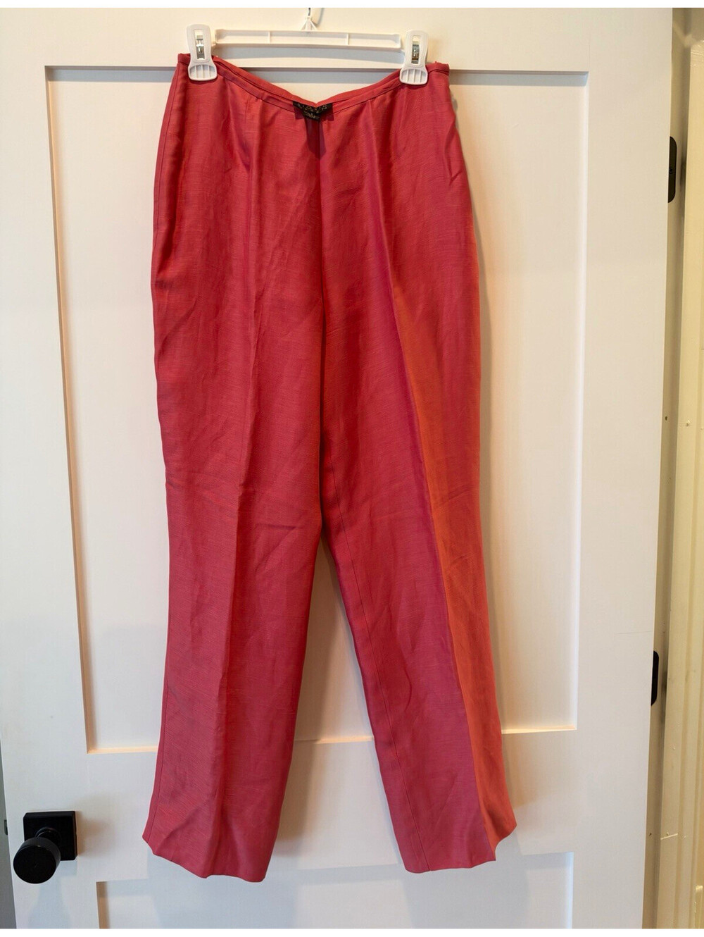 Sigrid Olsen Women’s Pink Silk Blend Solid Dress Pants Size 8 Regular